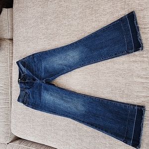 High rise flare jeans